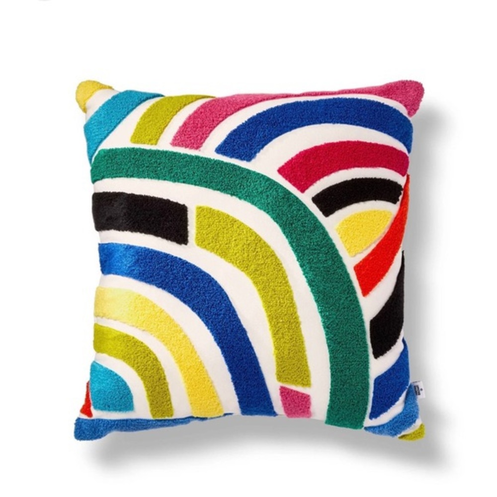 NWT Tabitha Brown x Target abstract decorative square 18 x 18 pillow